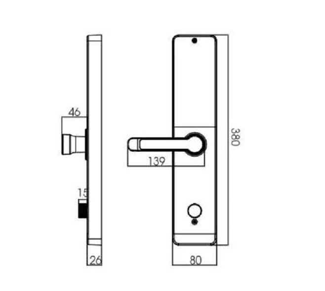 Khóa điện tử Kassler KL 600 COP/ Khóa vân tay2