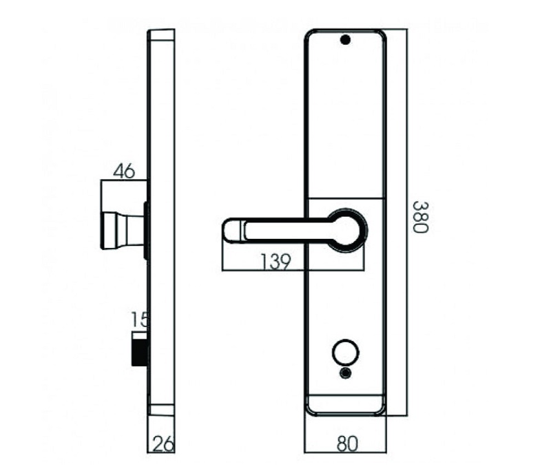 Khóa điện tử Kassler KL 600 COP APP/ Khóa vân tay1