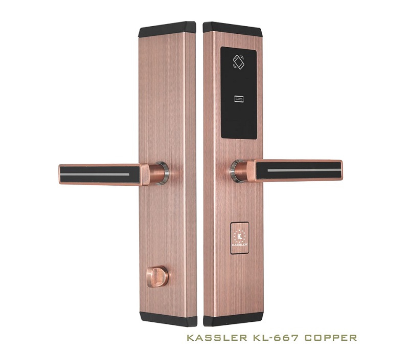 Khóa điện tử Kassler KL-667 Copper/ Khóa vân tay0