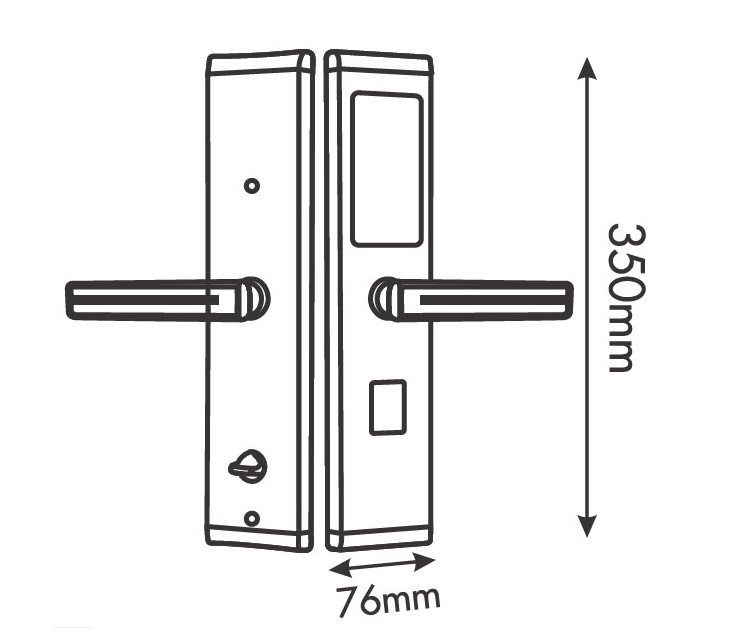 Khóa cửa thông minh Kassler KL-667 màu hồng2