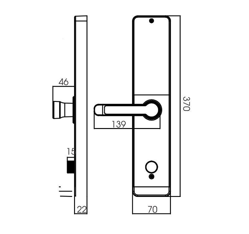 Khóa cửa Wifi Kassler KL-669Copper2