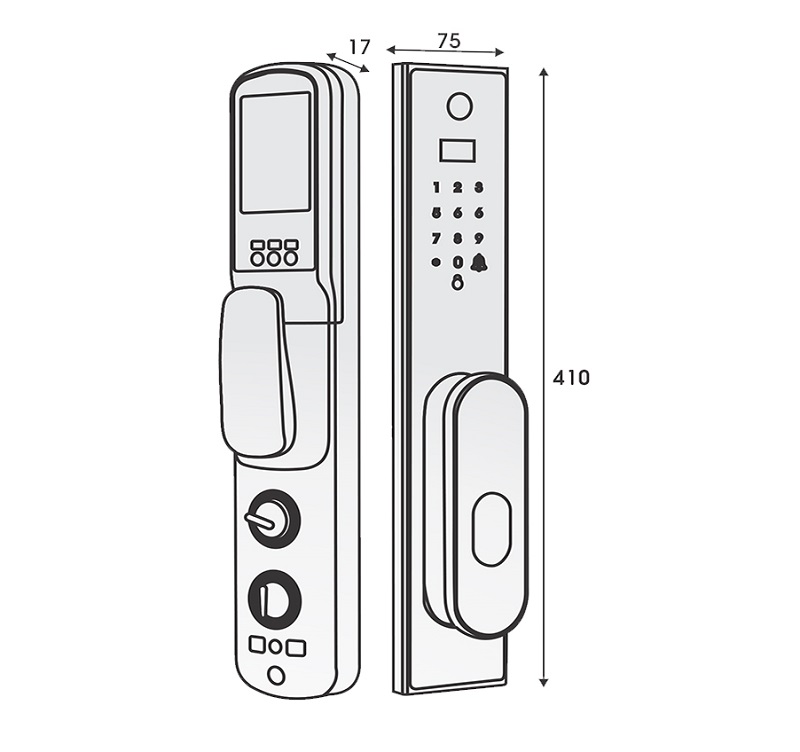 Khóa cửa thông minh camera Kassler KL-8902