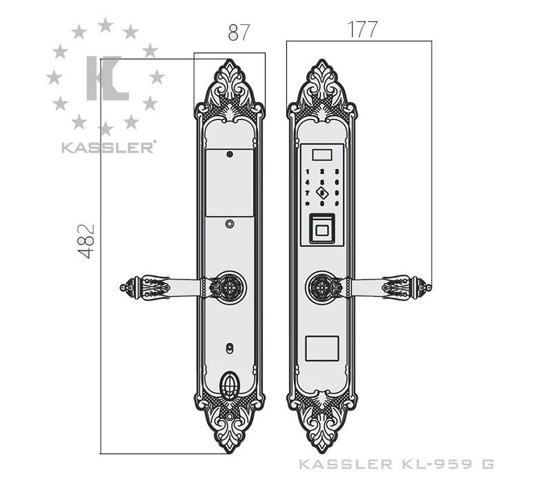 Khóa cửa điện tử Kassler KL 959 G2