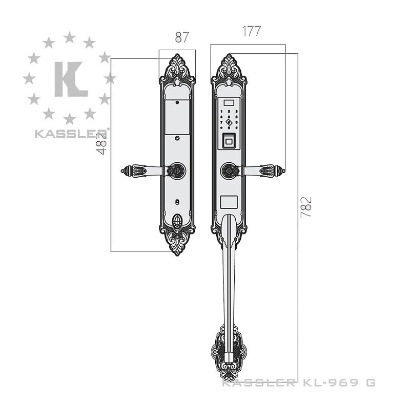 Khóa cửa điện tử Kassler KL 969 G2