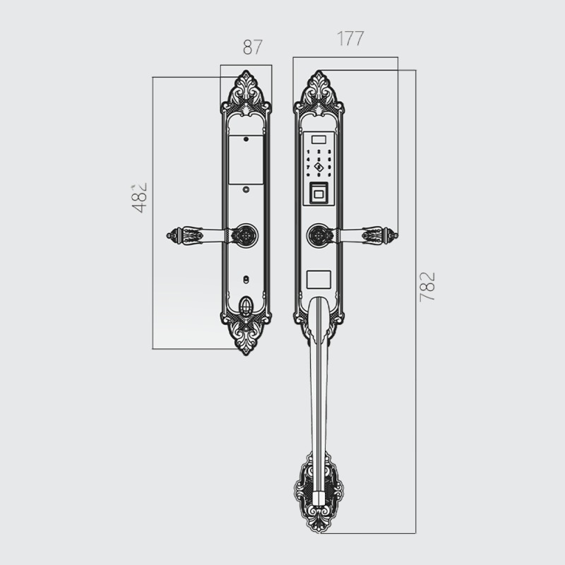 Khóa điện tử Kassler KL-969C/ Khóa đại sảnh1