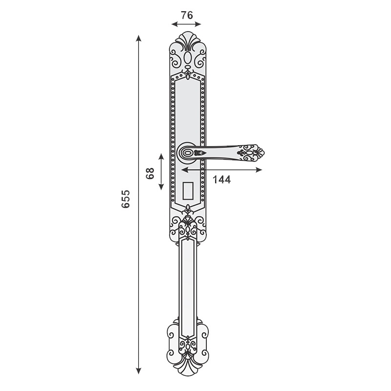 Khóa cửa thông minh tân cổ Kassler KL-9792