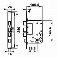 Khóa cửa điện tử Hafele EL7500 912.05.733, màu đen0