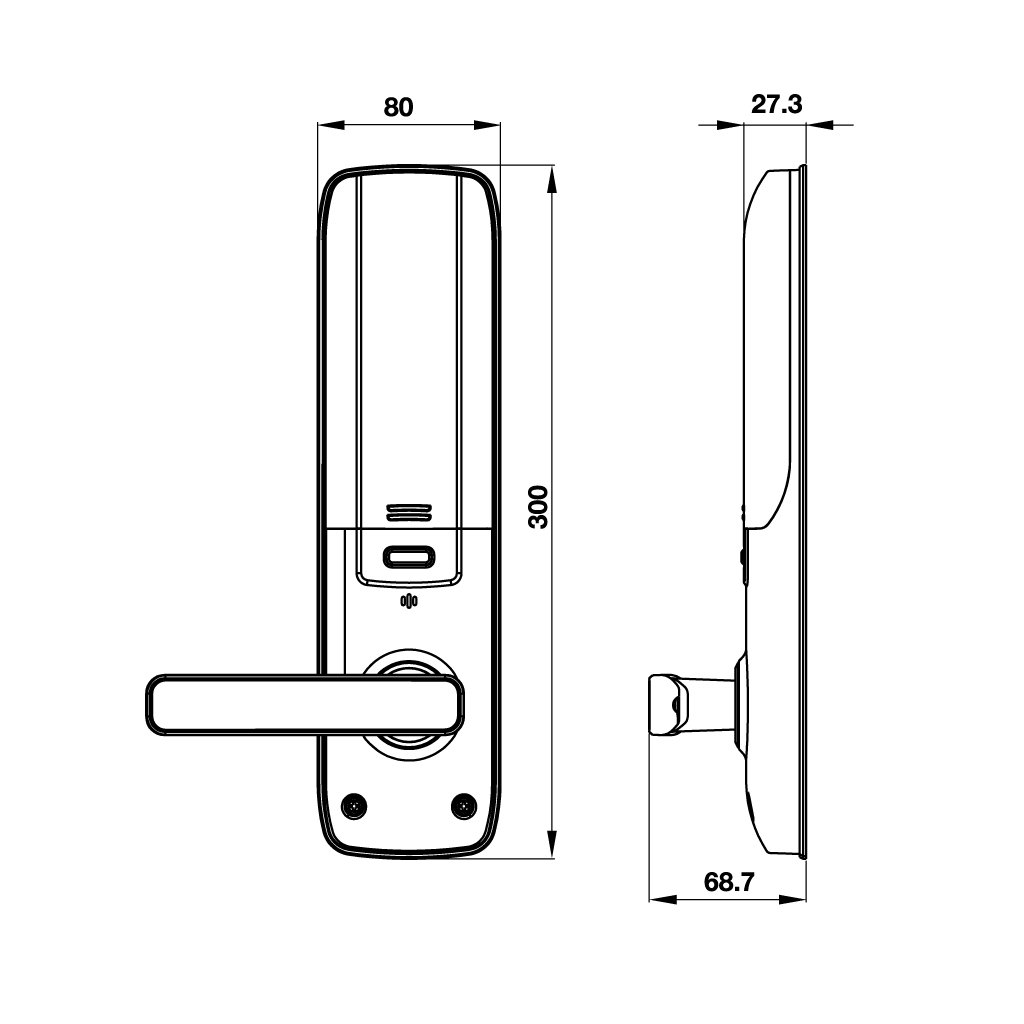 Khóa cửa điện tử Hafele EL7800-TCS 912.05.7630