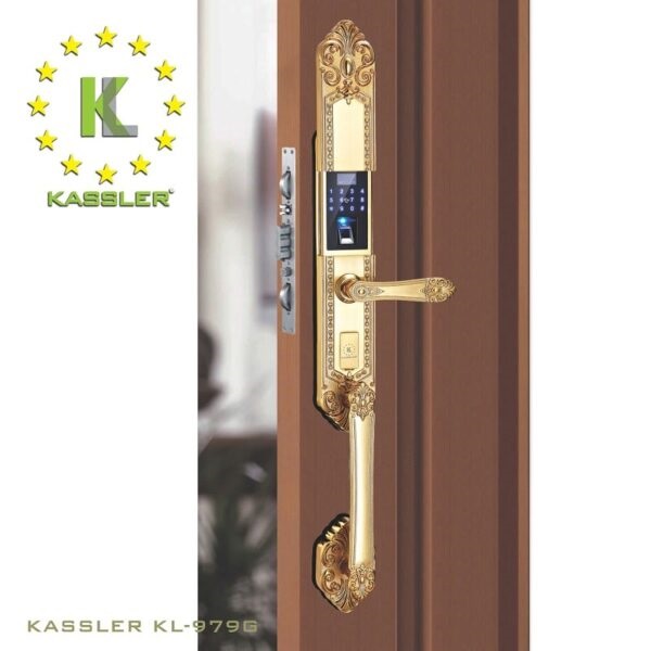 Khóa điện tử Kassler KL-979 G/ Khóa vân tay tân cổ0