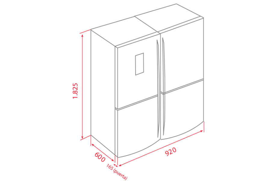 Tủ lạnh side by side TEKA NFE4 900 X0