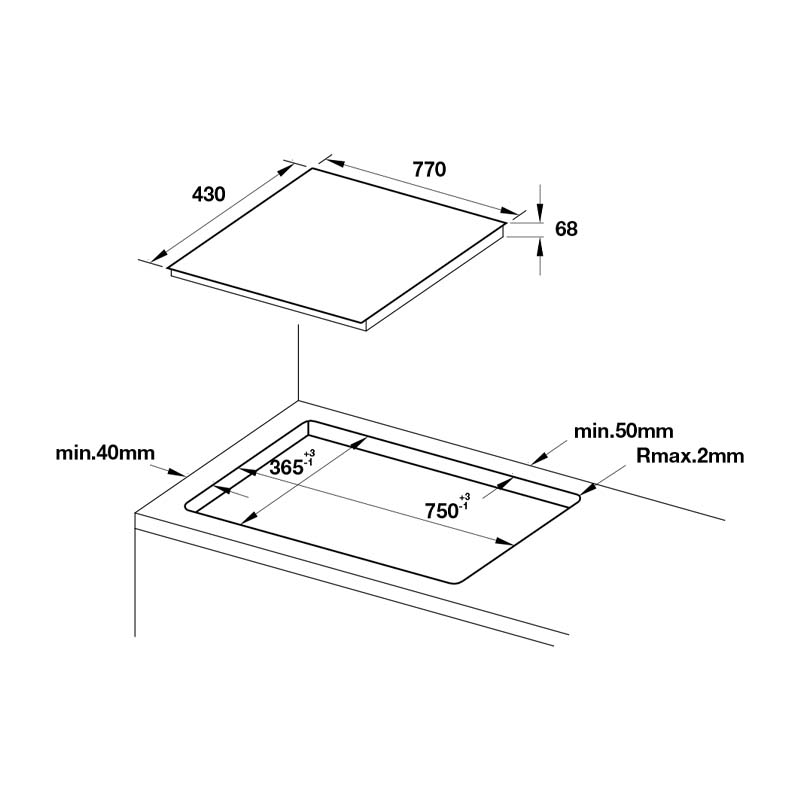 Bếp Từ 2 Vùng Nấu Hafele HC-I772D  536.61.6450