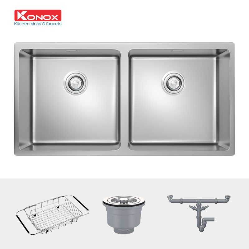 Chậu rửa bát Konox Undermount CUBE 8744DU