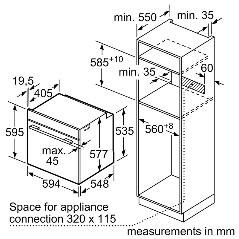 Lò nướng ​​​​​​​Bosch HBG633BB1B1