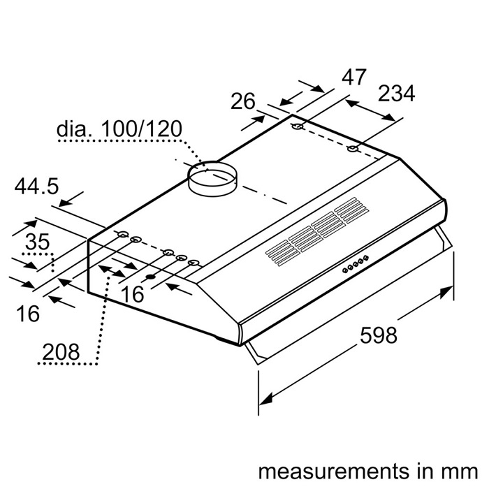 Máy hút mùi Bosch DHU635HB0