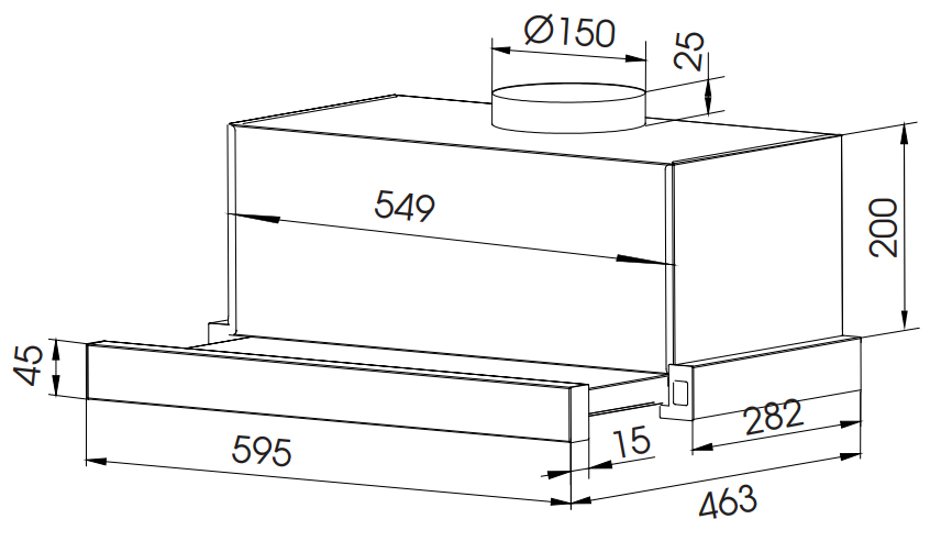 Máy hút mùi âm tủ Faster FS SYP62220