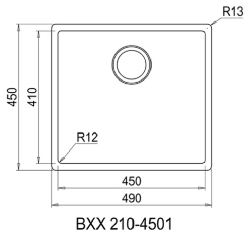 Chậu rửa chén bát FRANKE BOX 210 450