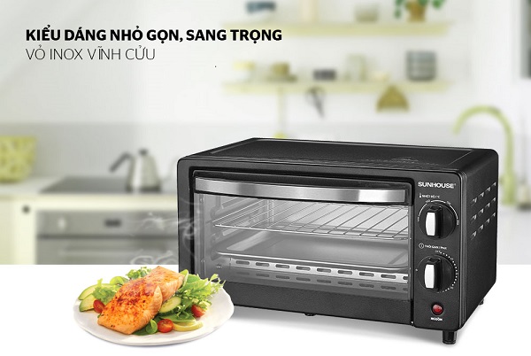 lò nướng  với thiết kế tinh tế, nhỏ gọn