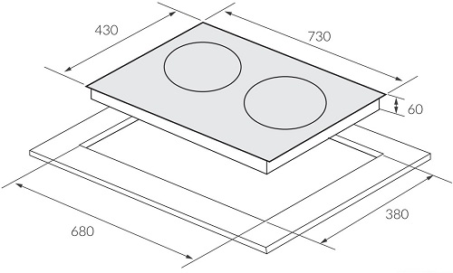 Bếp từ 2 vùng nấu Eurosun EU-T710 PRO Silver0