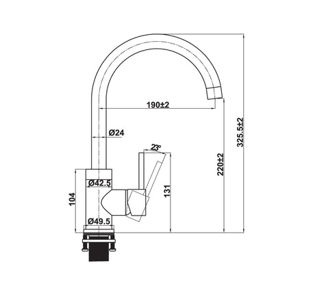 Vòi rửa bát Häfele HT21-CH1F220C 577.55.2402