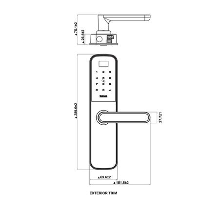 Khóa điện tử Hafele BAUMA BM600 912.20.3941