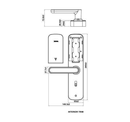 Khóa điện tử Hafele BAUMA BM600 912.20.3942