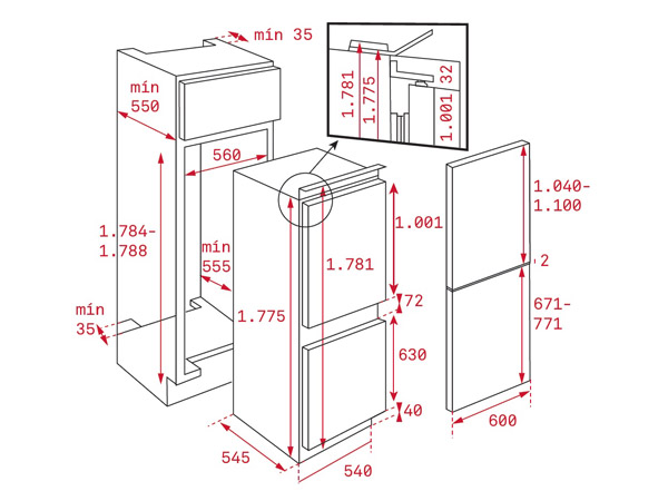 Tủ lạnh TEKA CI3 350 NF GMARK 406345730