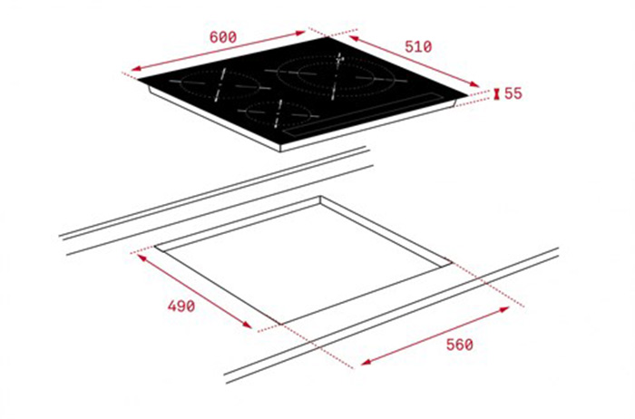 Bếp từ TEKA IZC 63320 BK MSS 1125100120