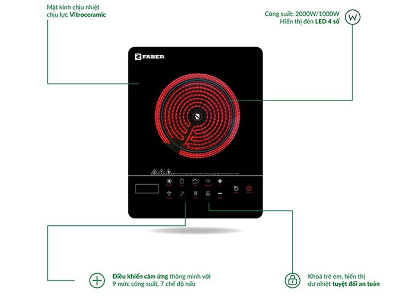 Bếp điện đơn Faber FB - 1ED