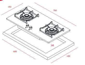 Bếp ga TEKA GVI 75 2G AI AL 2TR GVI752G0