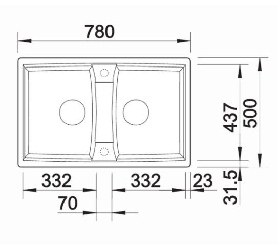 Chậu rửa bát Blanco LEXA 8 Jasmine 5249650