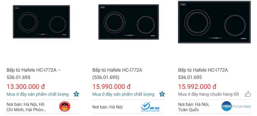 Giá bán Hafele HC-I772A 536.01.695 trên websosanh