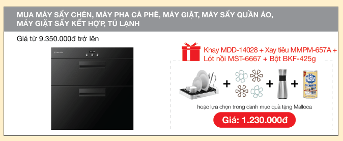 Khuyến mại lớn khi mua tủ lạnh Malloca