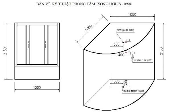 Phòng tắm xông hơi ướt Govern JS-09040