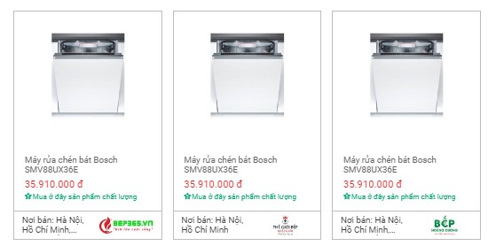 So sánh máy rửa bát âm toàn phần Bosch serie 6 và serie 8