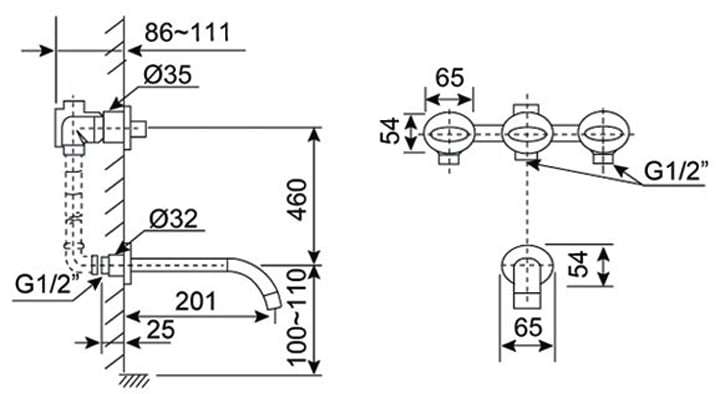 Vòi chậu lavabo Govern AP-32510