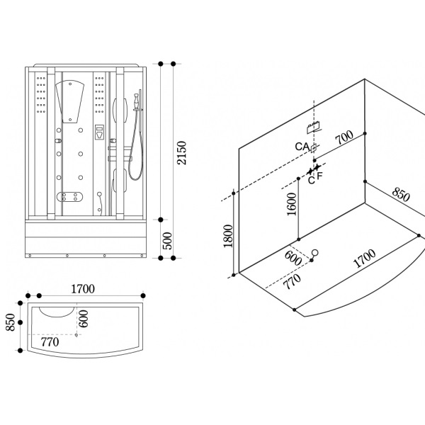 Phòng Tắm Xông Hơi Govern JS 1080