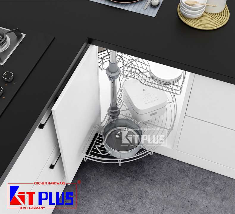 Mâm xoay Inox mờ cao cấp mở 1/2 -180 Kit Plus DK.180 VIP0