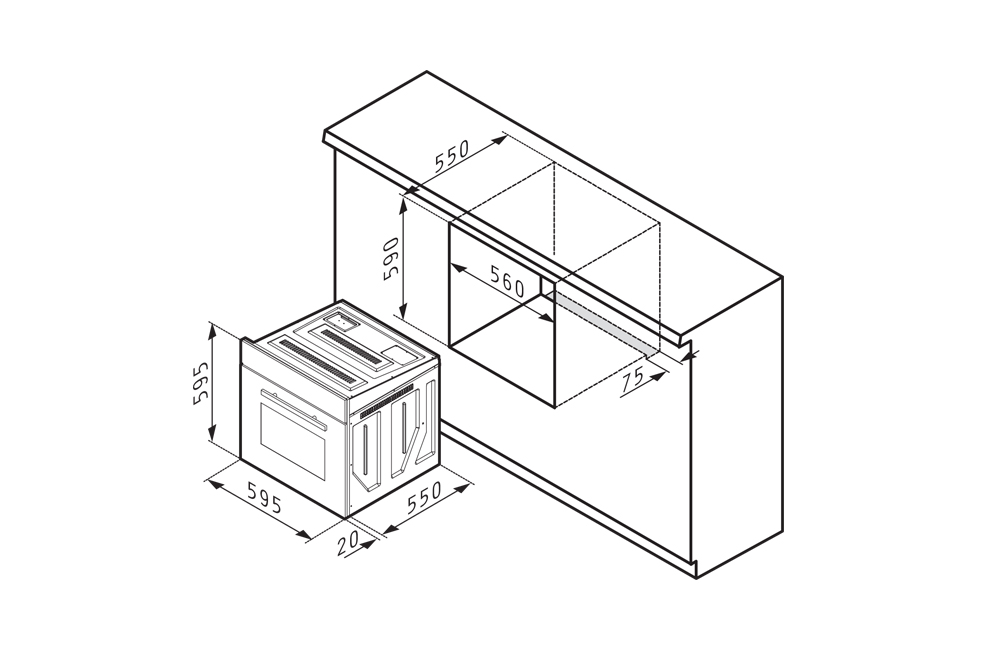 Lò nướng PYRAMIS – 60IN 1007 INOX0