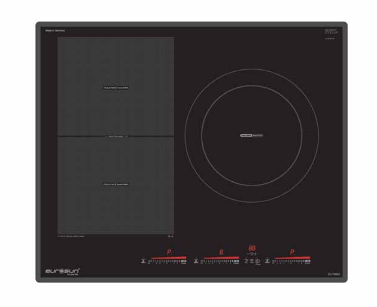 Bếp từ 3 vùng nấu Eurosun EU-T906G