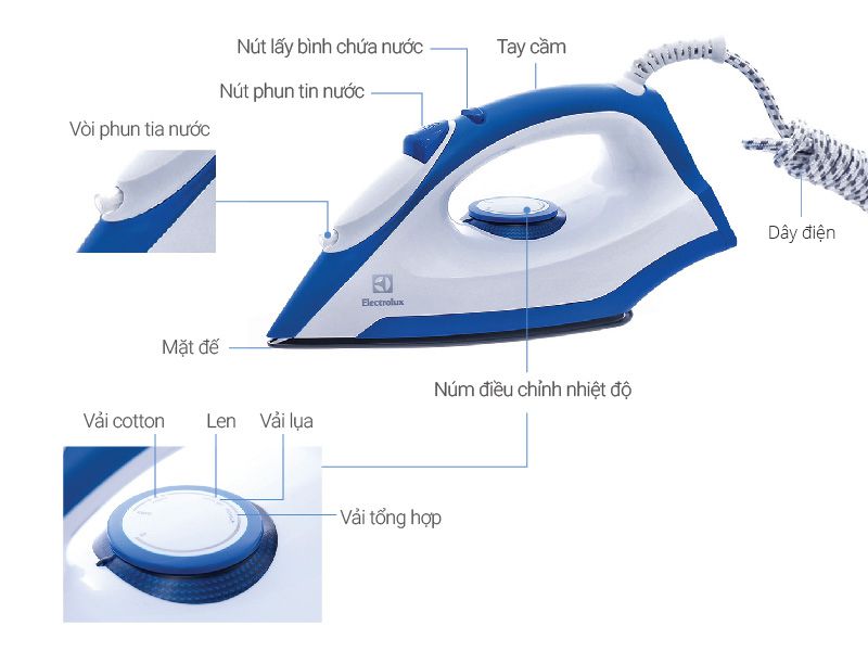 Bàn ủi khô Electrolux EDI20041