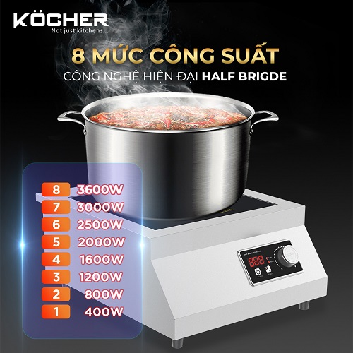 Bếp từ công nghiệp Kocher CI-3600F5