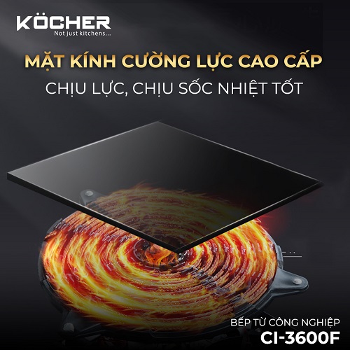 Bếp từ công nghiệp Kocher CI-3600F7