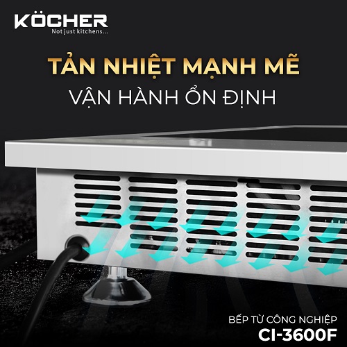 Bếp từ công nghiệp Kocher CI-3600F8