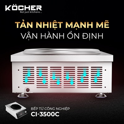 Bếp từ công nghiệp Kocher CI-3500C7