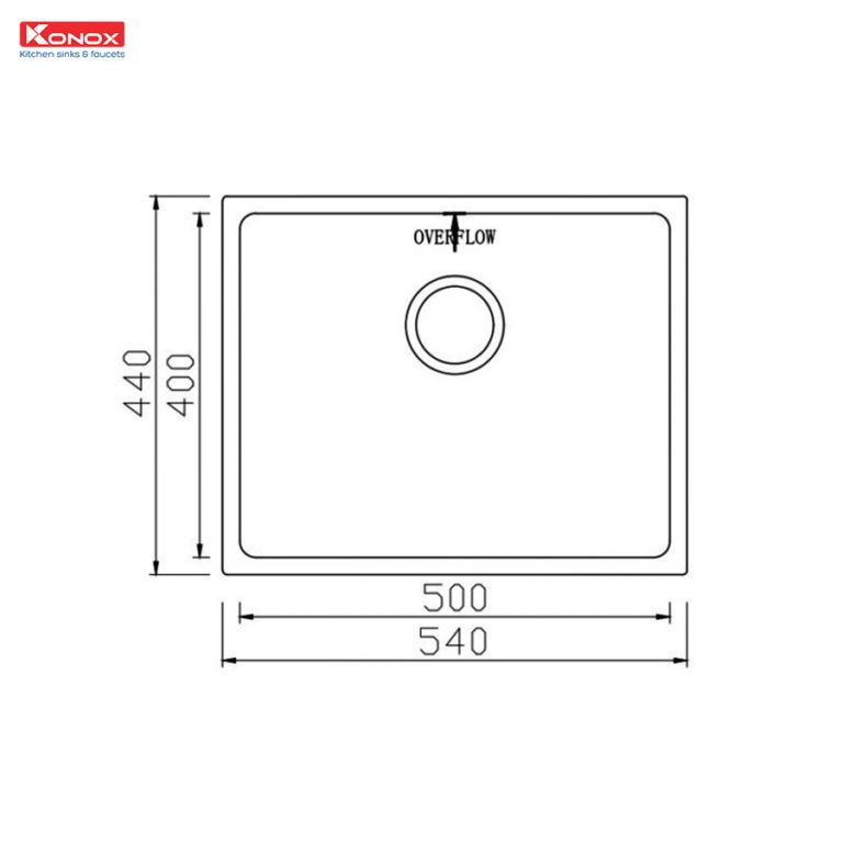 Chậu rửa bát Konox chống xước Workstation Sink – Undermount Sink KN5444SU Dekor0