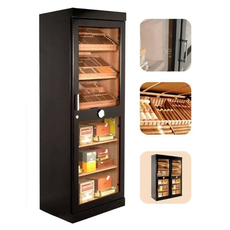 Tủ bảo quản Cigar điện tử Adorini Roma 325 Màu Đen0