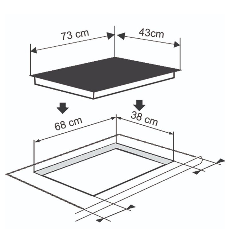 Bếp từ đôi bán âm Richborn RI7343H28M0