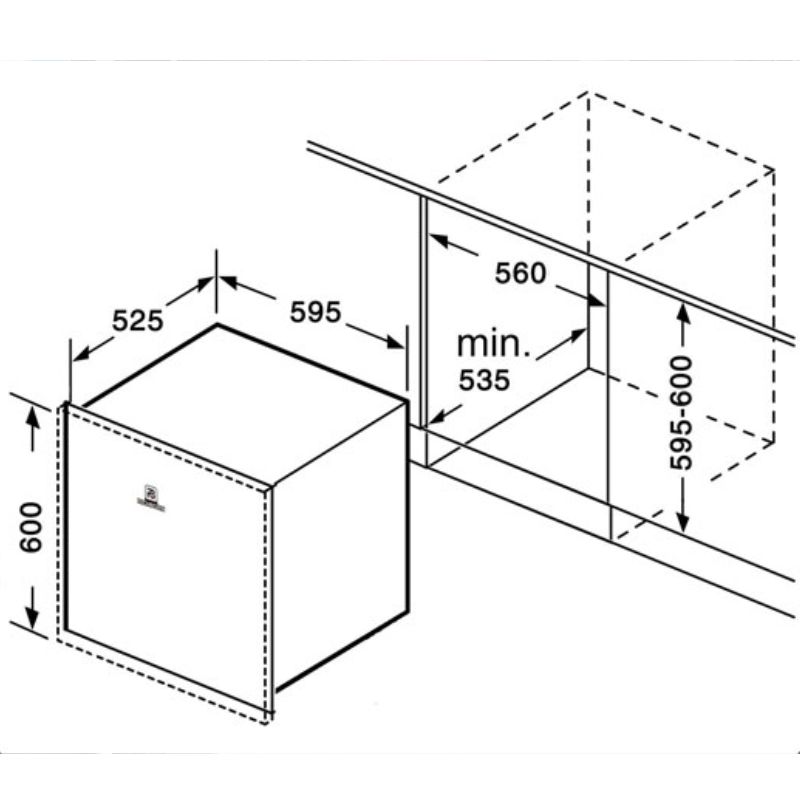 Máy rửa bát bán âm Richborn RDS6060MUS2