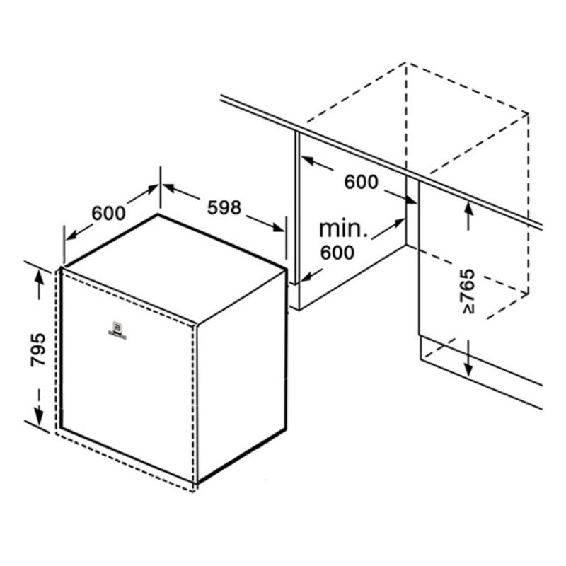 Máy rửa bát bán âm Richborn RDG6080SQG1