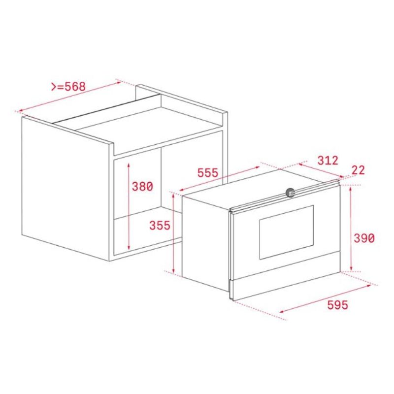 Lò vi sóng kết hợp nướng Teka MAESTRO ML 8220 BIS L BK 1120300010